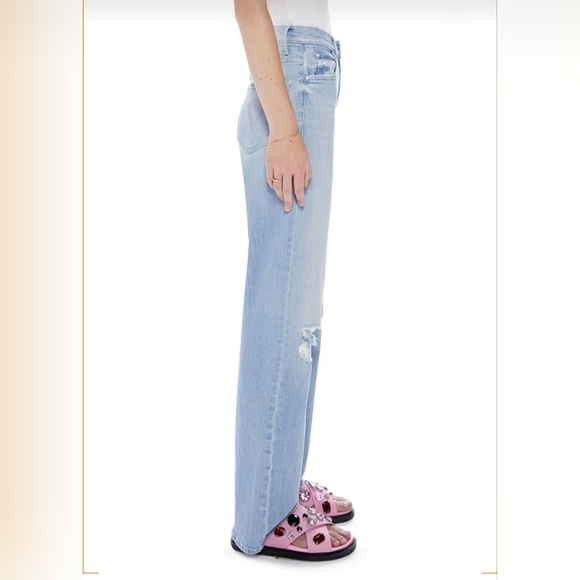 NWOT Mother High Waisted Tunnel Vision Sneak Jeans Sippin Sweet Tea Size 24 - Picture 5 of 14